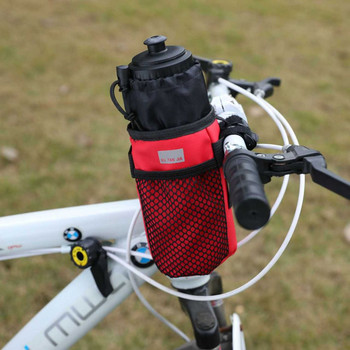 Велосипедна чанта Кормило за колоездене на открито Калъф за носене на бутилка за вода MTB велосипед Изолирани чанти за чайник Водоустойчиви аксесоари за велосипеди