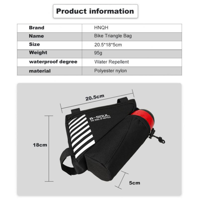 Genți pentru biciclete Triunghi Geantă pentru bicicletă în față Husă pentru bicicletă Genți pentru cadru Sticle de apă impermeabile Genți pentru depozitare Accesorii pentru biciclete