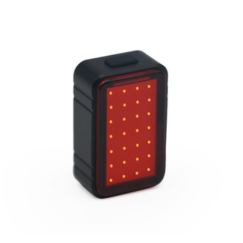 Акумулаторна задна светлина за велосипед Гравитационен сензор Интелигентна спирачна светлина за велосипед 3 режима USB LED Предупредителна лампа Колче за седалка Водоустойчиво каране