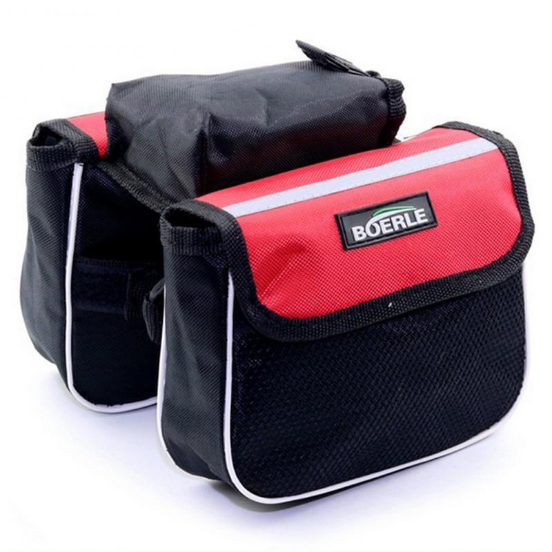 Jalgrattakott Maantee Jalgratta esitala kott nailonist vihmakindel 3L suur mahutavus koos helkurribaga sadulakott, ratsutamistarvikud