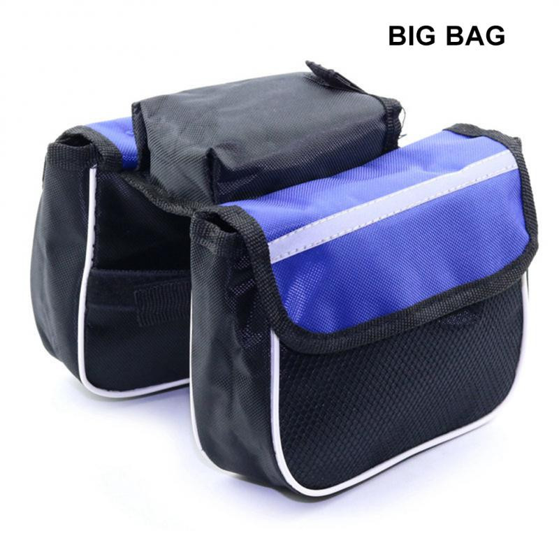 Jalgrattakott Maantee Jalgratta esitala kott nailonist vihmakindel 3L suur mahutavus koos helkurribaga sadulakott, ratsutamistarvikud