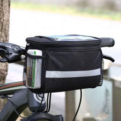 Модна предна кошница за велосипед Горна рамка Чанта за кормило Чанта за багаж Външни чанти за велосипед Чанти за монтиране на телефон Калъф