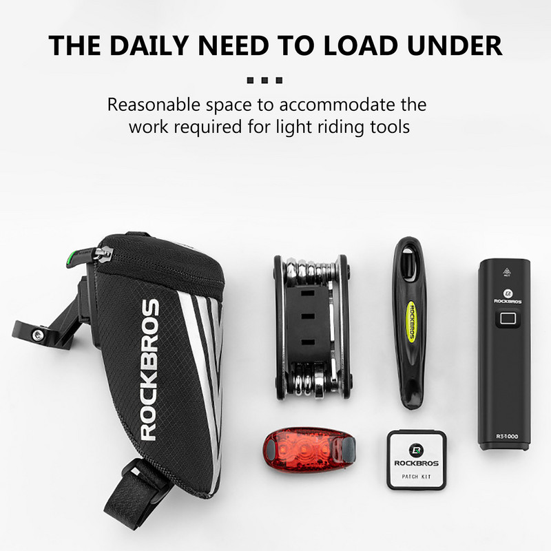 Kaasaskantav jalgrattakott Maantee mägijalgratas Suure mahutavusega kottpadi, helkur sadulakott Jalgrattasõidutarvikud Ratsutamisvarustus