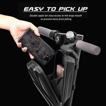 Ισορροπία μπροστινή τσάντα αυτοκινήτου Ηλεκτρικό σκούτερ ποδήλατο Αυτοκίνητο πρώτο πακέτο Ηλεκτρική πτυσσόμενη τσάντα λαβής αυτοκινήτου EVA Hard Shell Εύκολη πρόσβαση