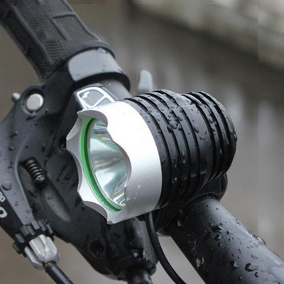 Rezistență la temperatură ridicată Lumină frontală pentru bicicletă Din aliaj de aluminiu Far pentru bicicletă de munte rezistentă la apă Lampă de avertizare pentru încărcare USB