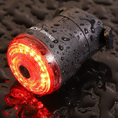 Kvaliteetne maanteerattavalgusti USB-taaslaetav LED-taskulamp automaatse pidurdusanduriga jalgrattasõiduks mõeldud tagumise tagatule jalgrattatarvikud