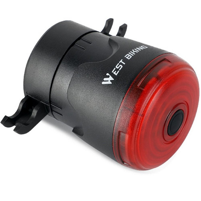 Kvaliteetne maanteerattavalgusti USB-taaslaetav LED-taskulamp automaatse pidurdusanduriga jalgrattasõiduks mõeldud tagumise tagatule jalgrattatarvikud