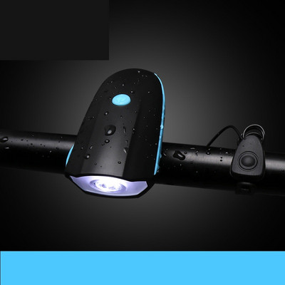 120DB rattakellavalgusti multifunktsionaalne jalgratta helisignaal, eesmine jalgratta veekindel lamp Jalgrattakella valguse tarvikud