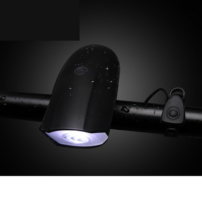 120DB rattakellavalgusti multifunktsionaalne jalgratta helisignaal, eesmine jalgratta veekindel lamp Jalgrattakella valguse tarvikud