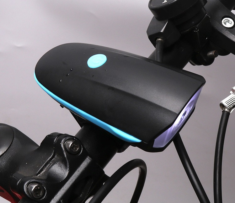 120DB rattakellavalgusti multifunktsionaalne jalgratta helisignaal, eesmine jalgratta veekindel lamp Jalgrattakella valguse tarvikud