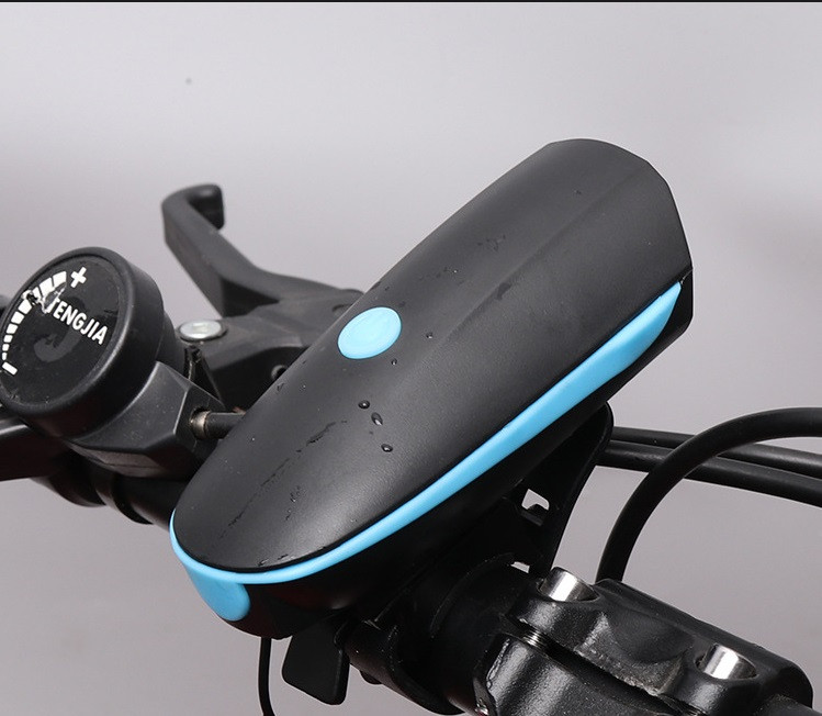 120DB rattakellavalgusti multifunktsionaalne jalgratta helisignaal, eesmine jalgratta veekindel lamp Jalgrattakella valguse tarvikud