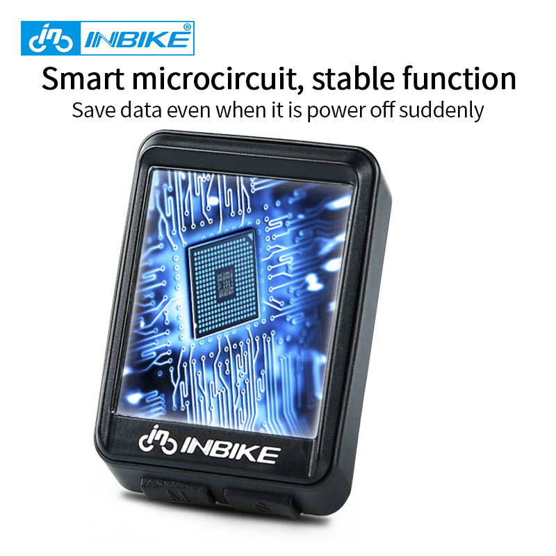 INBIKE 2,1-tolline jalgrattaarvuti jalgratta juhtmevaba ja juhtmega stopper MTB jalgrattasõidu odomeetri spidomeetri multifunktsionaalne LED-taustvalgus