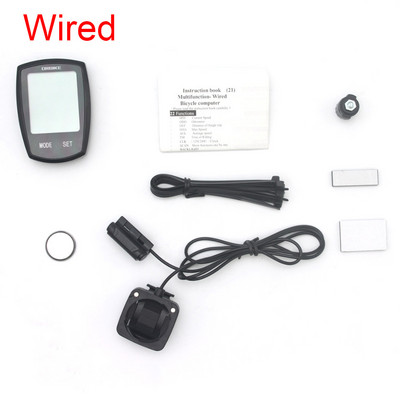 DRBIKE kerékpáros számítógép, vezeték nélküli sebességmérő 13 funkcióval mountain bike és országúti kerékpárokhoz, LCD képernyő, háttérvilágítás