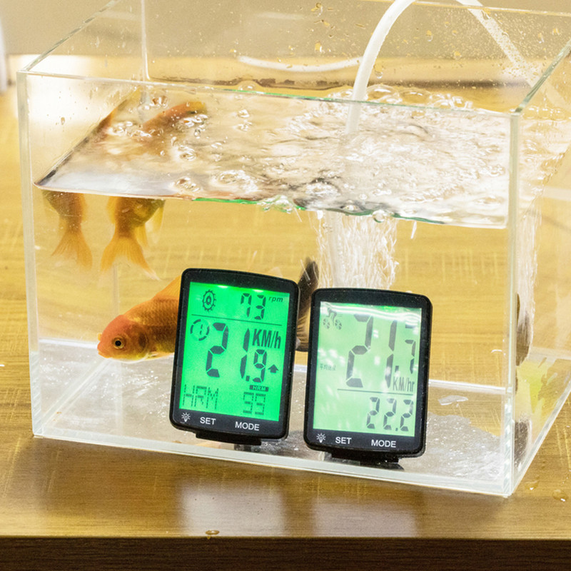 Multifunktsionaalne LCD-ekraaniga jalgrattaarvuti juhtmevaba jalgratta vihmakindel spidomeeter, läbisõidumõõdik jalgrattasõit 2,8-tolline veekindel