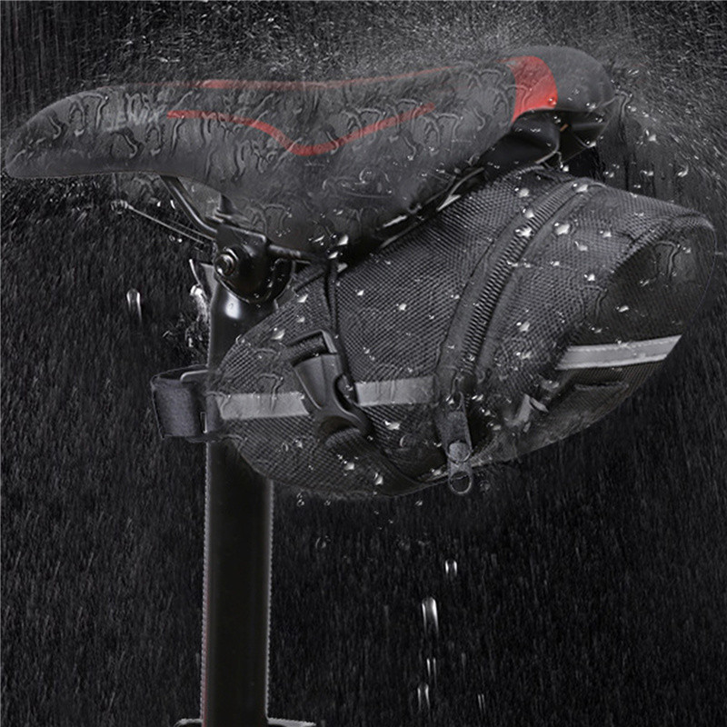 Geantă de nailon pentru biciclete Depozitare biciclete Echipament pentru biciclete Geantă de șa Scaun de ciclism Coada Geanta din spate Geantă Accesorii pentru șa Echipament de ciclism