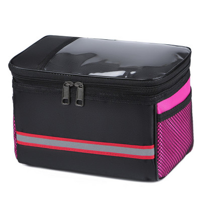 Dviračio krepšys, atsparus vandeniui, didelės talpos vairo krepšys, priekinis vamzdis, dviračių laikymo krepšys MTB dviračio rėmo bagažinės dviračio priedai