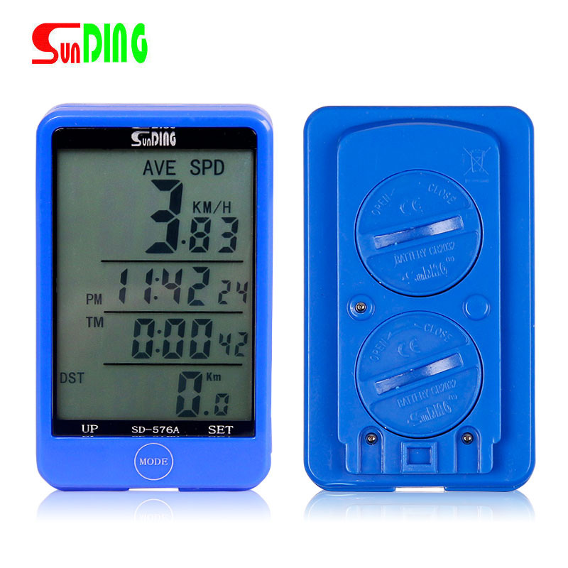 Vitezometru cu fir pentru bicicletă, cronometru, odometru, 27 de funcții, rezistent la apă, ecran LCD tactil mare, iluminare din spate SD-576A