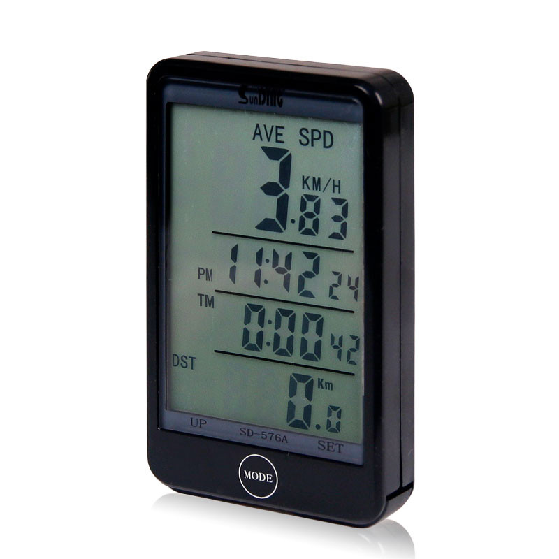 Vitezometru cu fir pentru bicicletă, cronometru, odometru, 27 de funcții, rezistent la apă, ecran LCD tactil mare, iluminare din spate SD-576A