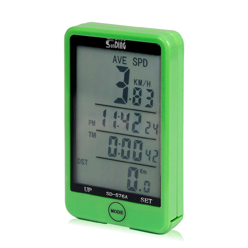 Vitezometru cu fir pentru bicicletă, cronometru, odometru, 27 de funcții, rezistent la apă, ecran LCD tactil mare, iluminare din spate SD-576A