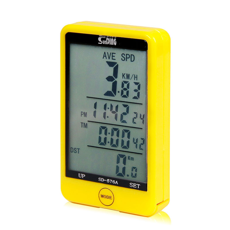 Vitezometru cu fir pentru bicicletă, cronometru, odometru, 27 de funcții, rezistent la apă, ecran LCD tactil mare, iluminare din spate SD-576A