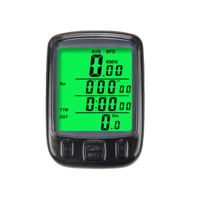 1 tk veekindel rattakompuuter MTB jalgratta taustavalgustusega läbisõidumõõdik Stopper Spidomeetri kell LED-rattakell jalgrattatarvikute jaoks