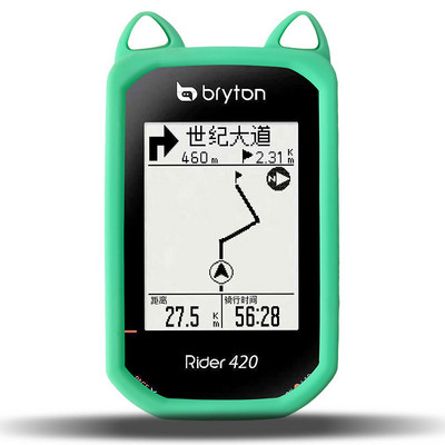 Jalgrattaarvuti silikoonist ümbris ja ekraanikaitse kate Bryton Rider 420 R420 R320 GPS-kvaliteediga Ca-ears mudelile