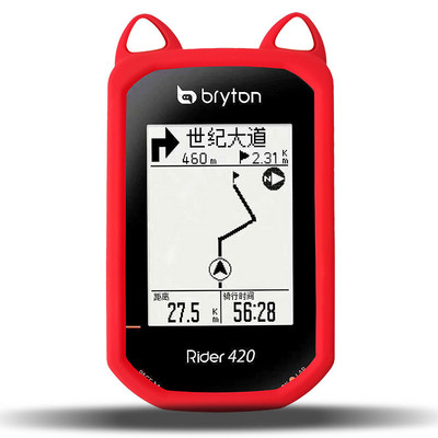 Jalgrattaarvuti silikoonist ümbris ja ekraanikaitse kate Bryton Rider 420 R420 R320 GPS-kvaliteediga Ca-ears mudelile