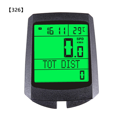 Dviračio spidometro skaitmeninis odometras, belaidis nešiojamasis dviračio spidometras ABS anglų versijos ridos greičio matavimo įrankis