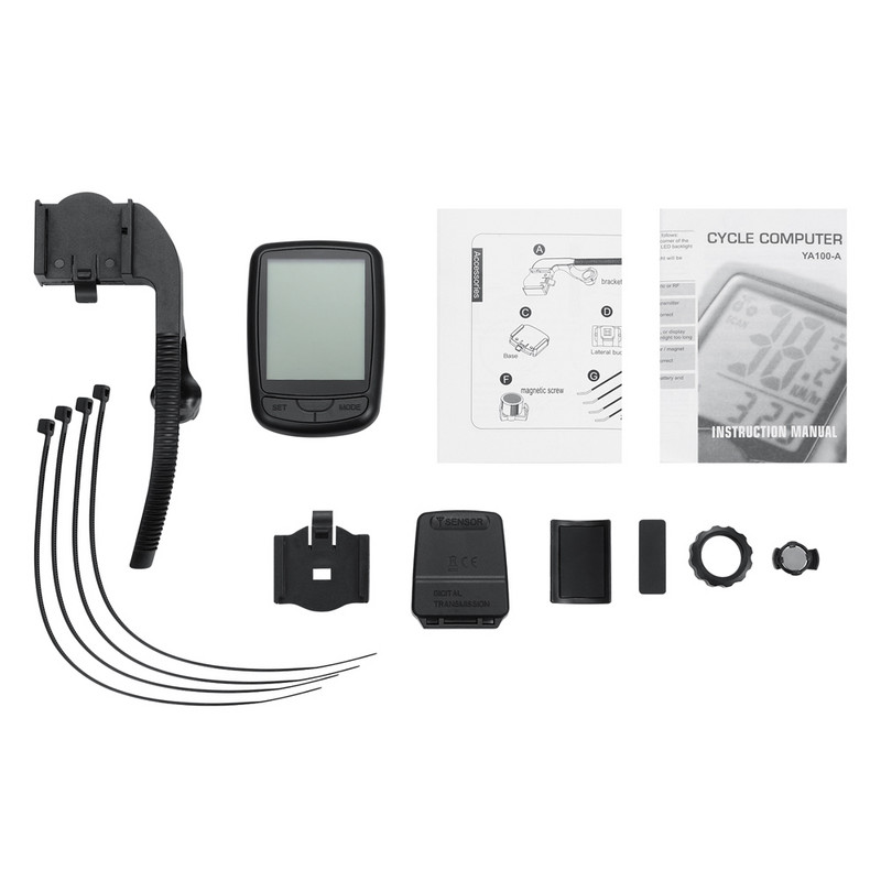 2022. aasta juhtmeta rattakompuuter, veekindel jalgratta spidomeetriga rattakompuuter kiirusanduriga LED-taustvalgustusega automaatne äratus