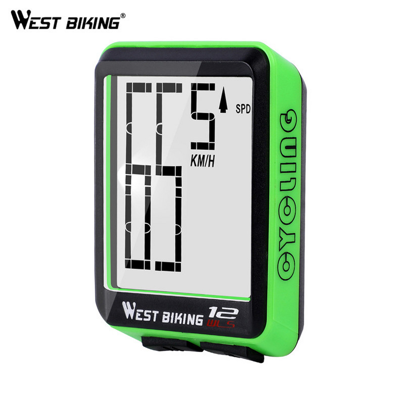 Mountain Road Bike Masa cu caractere mari fara fir Ecran mare Engleza Impermeabil Lumina de noapte Vitezometru Verde/negru/rosu/albastru