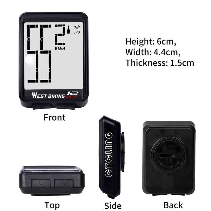 Практични аксесоари за велосипеди Спорт Водоустойчив велосипед Компютър Безжичен хронометър Велосипед Скоростомер Колоездене Одометър