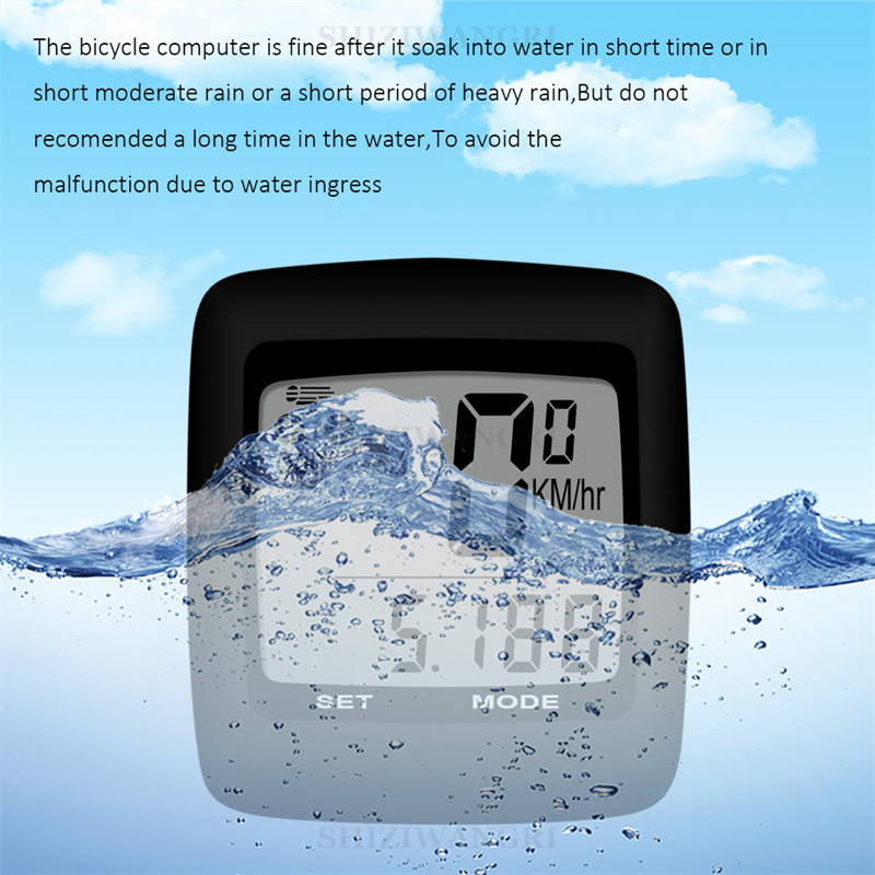 Vitezometru pentru biciclete rezistent la apa Inregistrator multifunctional pentru ciclism Portabil 5,6*4,1*2,0CM Calculatoare pentru biciclete Vitezometru stabil pentru bicicleta