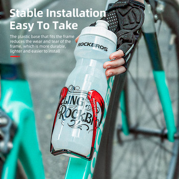 ROCKBROS Κλουβιά για μπουκάλια ποδηλάτου MTB Road Bicycle Θήκη για μπουκάλια νερού Πολύχρωμη ελαφριά βάση για ποδηλασία αξεσουάρ ποδηλάτου