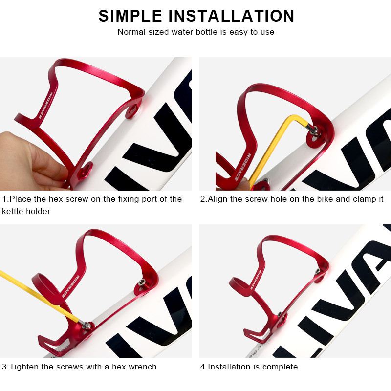 Könnyű kerékpáros palacktartó alumínium ötvözet MTB hegyi kerékpár vizes palacktartó kupaktartó országúti kerékpározáshoz