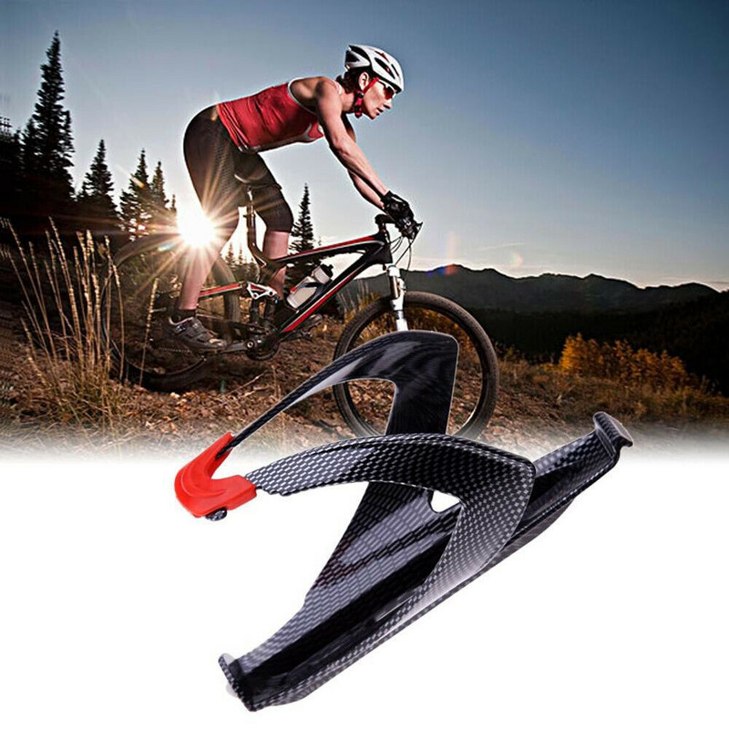 Пълна клетка за бутилка за вода от въглеродни влакна MTB шосейно колоездене Държач за бутилка за вода за велосипеди Клетка за бутилка за велосипед Фибростъкло Фибростъкло