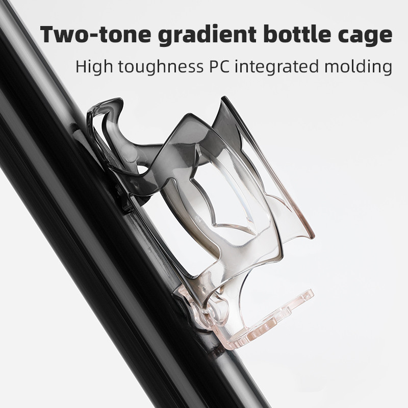 Kerékpáros üveg tartó Többszínű gradiens Road Mountain Bike PC vizes palack tartó Lovaglás vízpohártartó Kerékpár kiegészítők