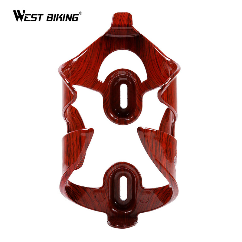 WEST BIKING Клетка за бутилка за велосипеди от въглеродни влакна Лек пътен MTB велосипед Държач за бутилка за вода с винтове Държач за бутилка за колоездене