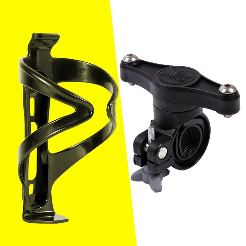 Jalgratta veepudeli puuri hoidik MTB bike 360 kraadi pöörlev juhtraud istmeposti kinnitus pudeli puuri aluse muundur