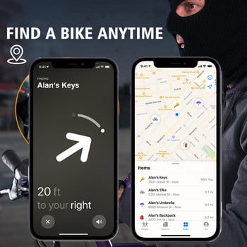 Класически велосипеден звънец за AirTag Калъф за звънец Водоустойчив звънец за велосипед Велосипеден звънец за Air Tag GPS тракер Аксесоари за велосипеди