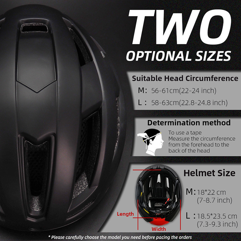 VICTGOAL dviratininko šalmas su nuimamais magnetiniais akiniais USB įkraunamas galinės šviesos dviračio šalmas suaugusiems vyrams/moterims, M/L dydis
