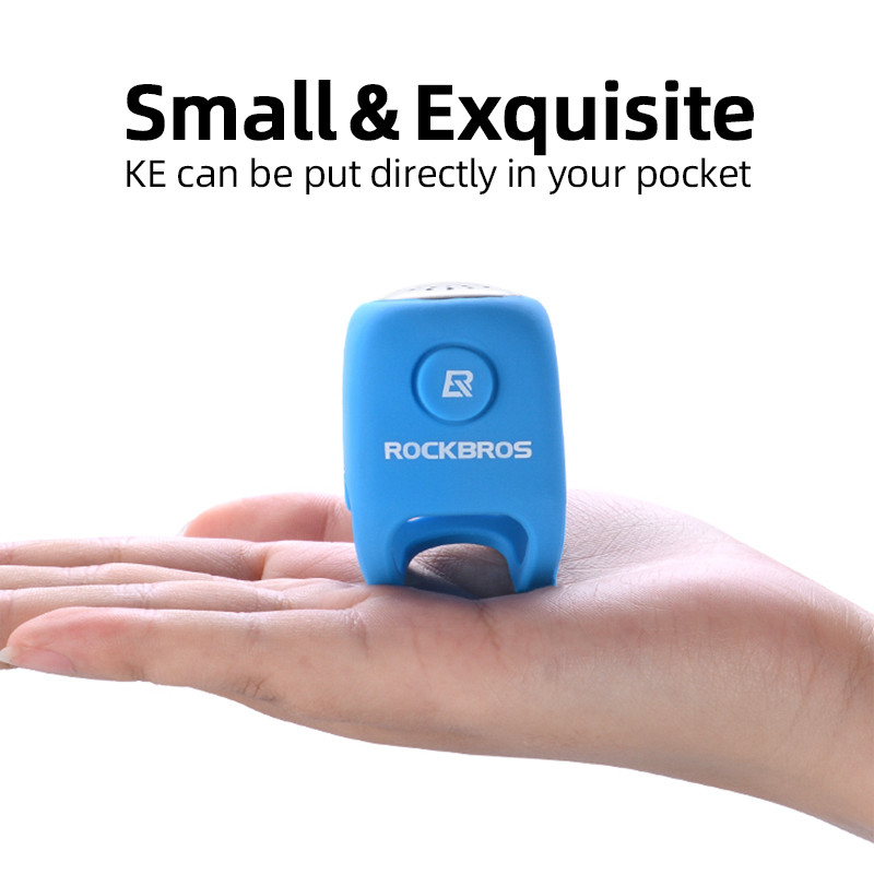 ROCKBROS Električno biciklističko zvono 90 dB Sirena otporna na kišu MTB bicikl Upravljač silika gel školjka Prsten Zvono za bicikl Dodaci za bicikl