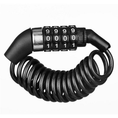 Dviračio užraktas 4 skaitmenų kombinuotas kodas Plieninis kabelis Apsauga Slaptažodis Dviračio dviračio dviračio šalmo užraktas Nešiojamas kabelis kuprinės užraktas