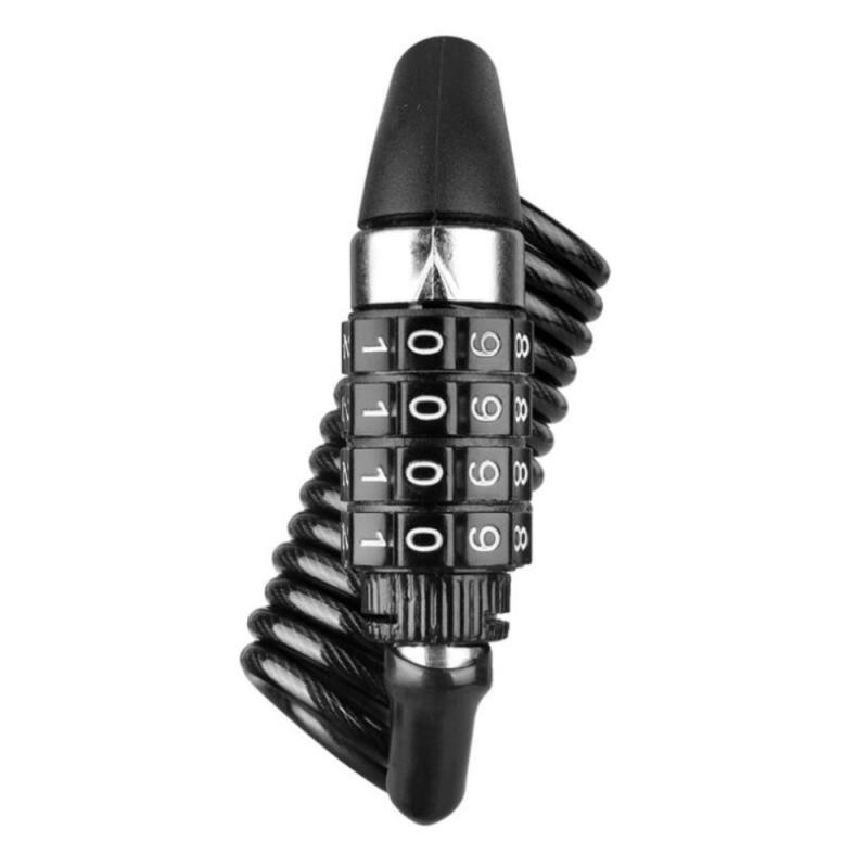 Brava za bicikl Četveroznamenkasti kombinirani kod Sigurnosna lozinka za čelični kabel Biciklistički bicikl Bicikl Brava za kacigu Prijenosni kabel Brava za ruksak