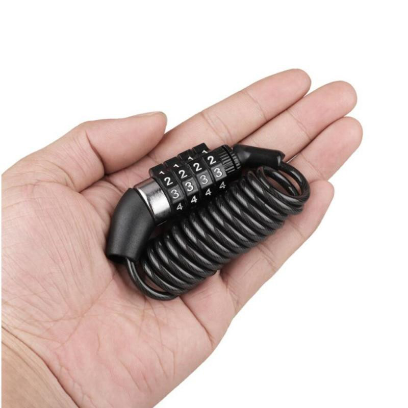 Brava za bicikl Četveroznamenkasti kombinirani kod Sigurnosna lozinka za čelični kabel Biciklistički bicikl Bicikl Brava za kacigu Prijenosni kabel Brava za ruksak