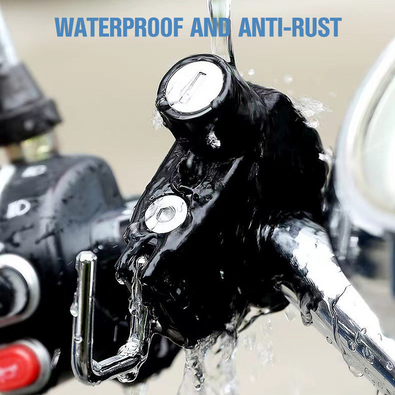 Motociklo šalmo užraktas nuo vagystės dviračio šalmo saugos spynos su 2 raktais ir montavimo įrankiu