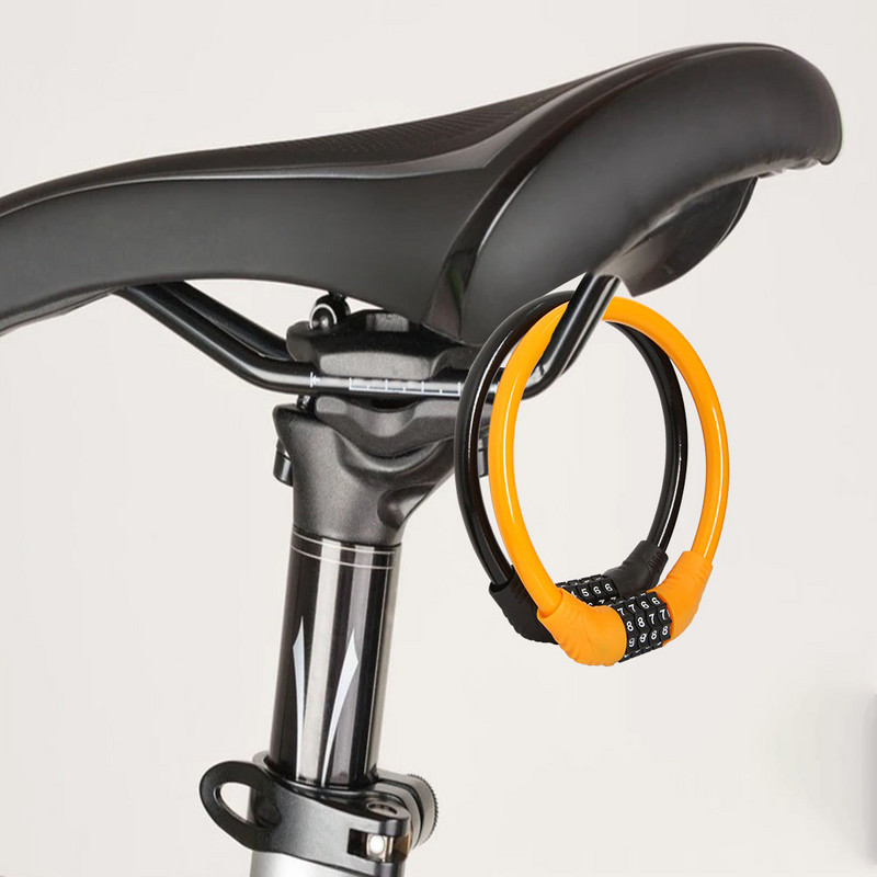 Dviračio užraktas nuo vagystės 4 skaitmenų slaptažodis kalnų plento dviračių saugos užraktas nešiojamasis grandinės numerio užraktas motociklo kombinuota pakabinama spyna