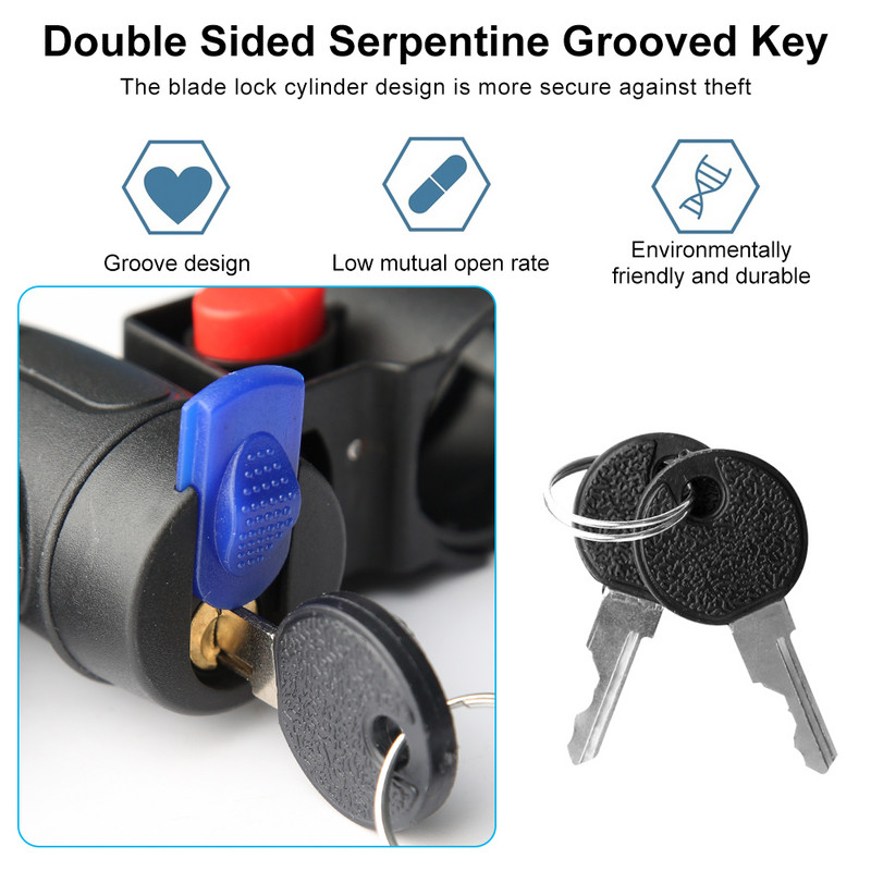 Jalgratta rattalukk Vargusevastane Mtb Maanteeratta terastraat ketilukk Mootorratta kiiver Kokkupandav Jalgratta Elektrilise Rolleri Ohutus Tabalukk