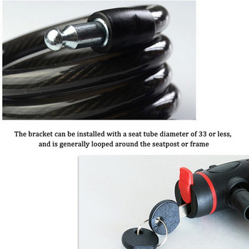 Ключалка за кражба Универсален електрически скутер Катинар Спирален стоманен кабел Заключване за мотоциклет Кабел от неръждаема стомана Намотка Ключалка за велосипед