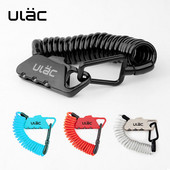 Kerékpár kombinált zár 1,2 M meghosszabbított spirálkábel 3 számjegyű kombinált visszaállítható könnyű súly kompakt méretű hordozható ULAC K2S zár