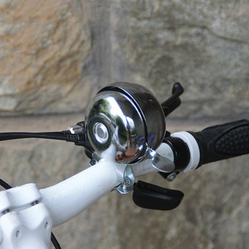 Двустранен метален звънец за велосипед Ретро велосипед Кормило за безопасност Аларма MTB Колоездене Ретро клаксон Аксесоари за велосипеди